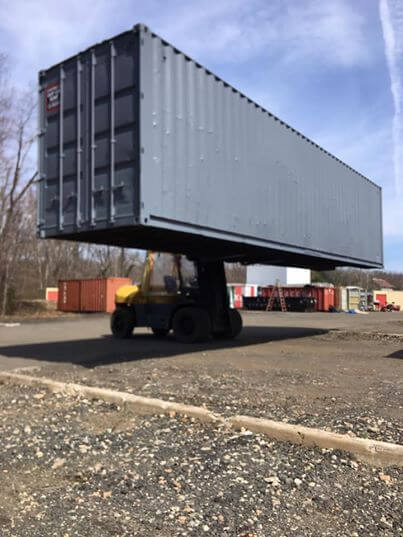 lifted self storage container